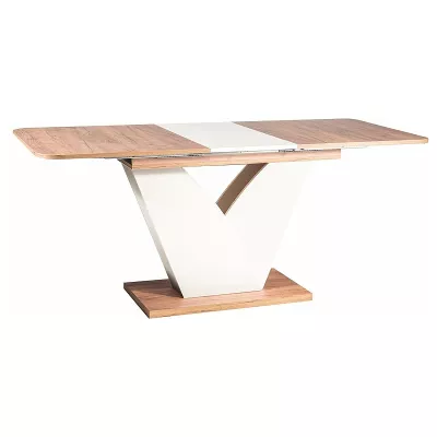 Designer Ausziehtisch DIONYS - Eiche / Creme