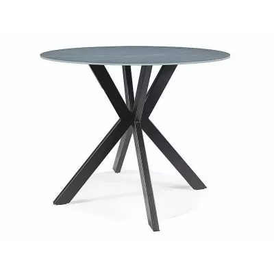 Runder Esstisch 90 cm KAMILO - grau / schwarz