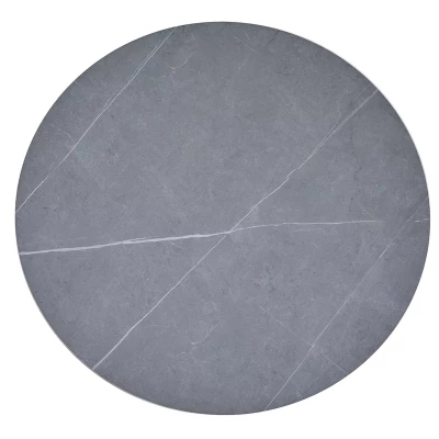 Runder Esstisch 90 cm KAMILO - grau / schwarz