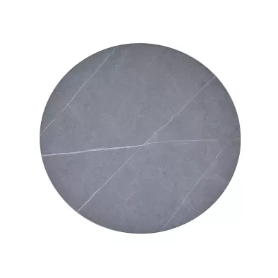 Runder Esstisch 90 cm KAMILO - grau / schwarz