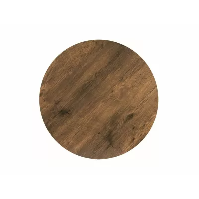 Runder Esstisch 90 cm KAMILO - Walnuss / Schwarz