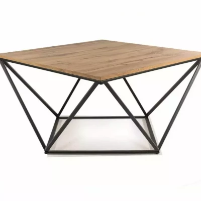 Designer Couchtisch SULO - Eiche / Schwarz