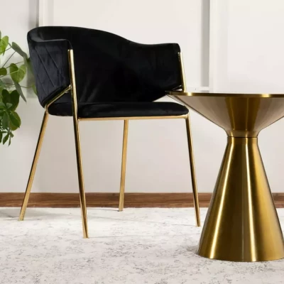 Couchtisch ARYAN - weiß / gold