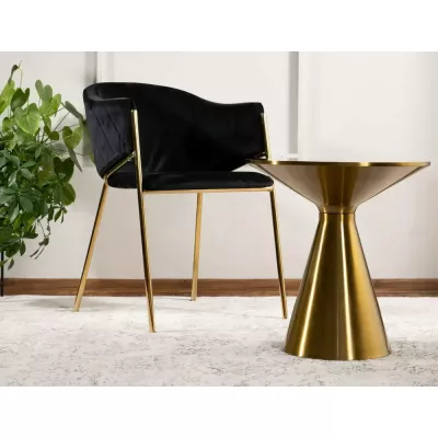 Couchtisch ARYAN - weiß / gold