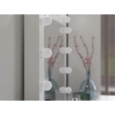 Schminktisch HOLLOW - Kaschmir + Spiegel und LED-Beleuchtung GRATIS