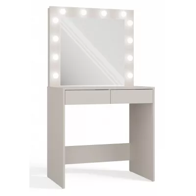 Schminktisch ROMERA - Kaschmir + Spiegel und LED-Beleuchtung GRATIS