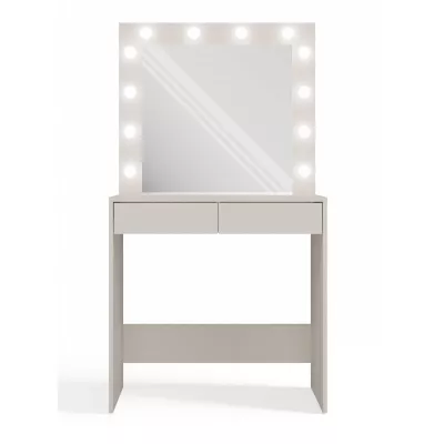 Schminktisch ROMERA - Kaschmir + Spiegel und LED-Beleuchtung GRATIS