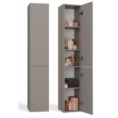 Schmaler Badezimmerschrank 31 cm ATSO - grau