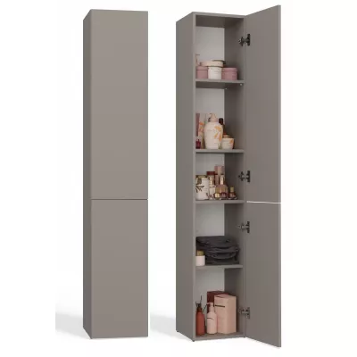 Schmaler Badezimmerschrank 31 cm ATSO - grau