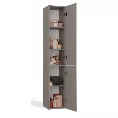 Schmaler Badezimmerschrank 31 cm ATSO - grau