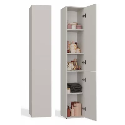 Schmaler Badezimmerschrank 31 cm ATSO - Kaschmir