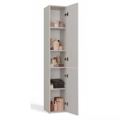 Schmaler Badezimmerschrank 31 cm ATSO - Kaschmir