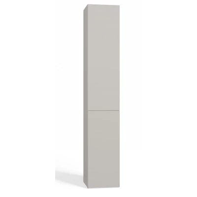 Schmaler Badezimmerschrank 31 cm mit Wäschekorb ATSO – Kaschmir