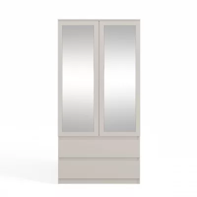 Flurgarderobe 90 cm mit Spiegel TAAVI - Kaschmir