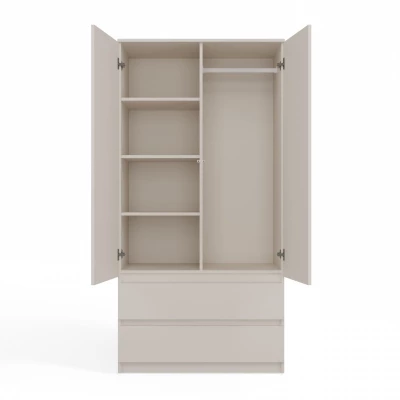 Flurgarderobe 90 cm mit Spiegel TAAVI - Kaschmir