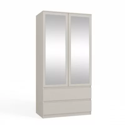 Flurgarderobe 90 cm mit Spiegel TAAVI - Kaschmir