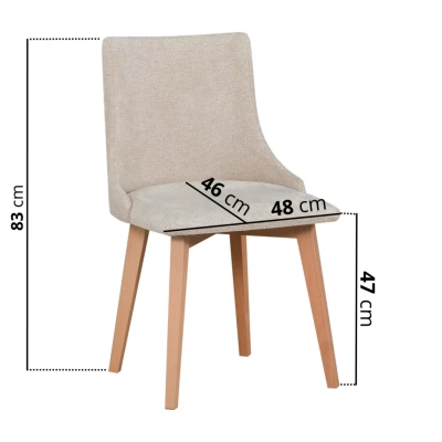 Esszimmerstuhl RAMONA 5 - Buche / Beige