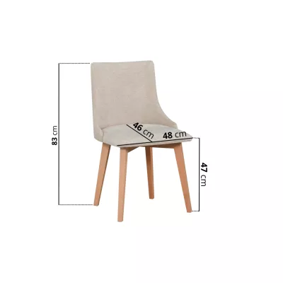 Esszimmerstuhl RAMONA 5 - Buche / Beige