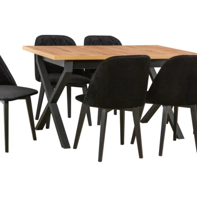 Esszimmerstuhl RAMONA 3 - schwarz / schwarz