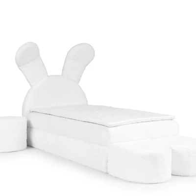 Designer-Kinderbett 100x200 INELA – weiß + GRATIS Matratzenauflage