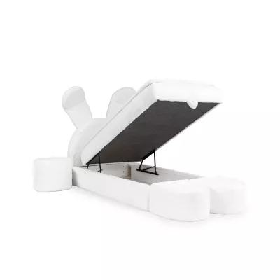 Designer-Kinderbett 100x200 INELA – weiß + GRATIS Matratzenauflage