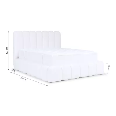 Doppelbett 180x200 ZOLY - weiß