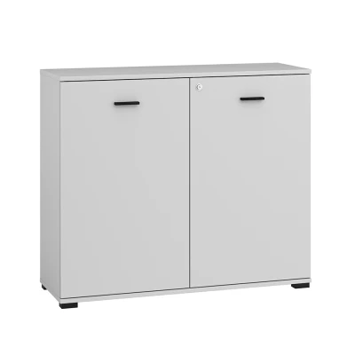 Kommode mit Türen AZRA - silbergrau