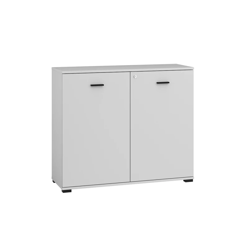 Kommode mit Türen AZRA - silbergrau