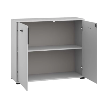 Kommode mit Türen AZRA - silbergrau