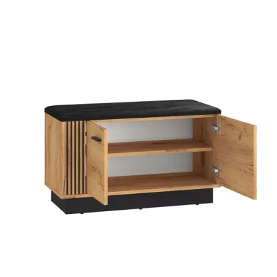 Sitzschuhregal FAZA - Craft Eiche / Schwarz