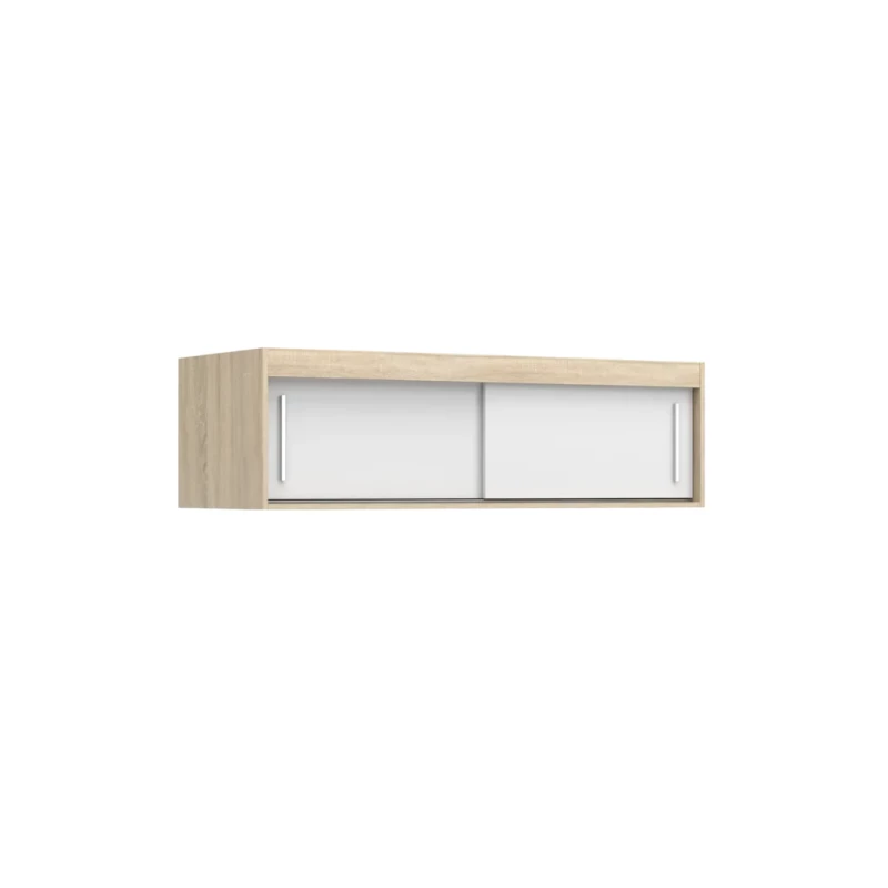 Kleiderschrank Erweiterung 150 cm VALA - Sonoma Eiche / Weiß
