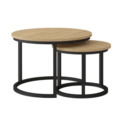 HIKARI Couchtisch-Set - Sonoma-Eiche