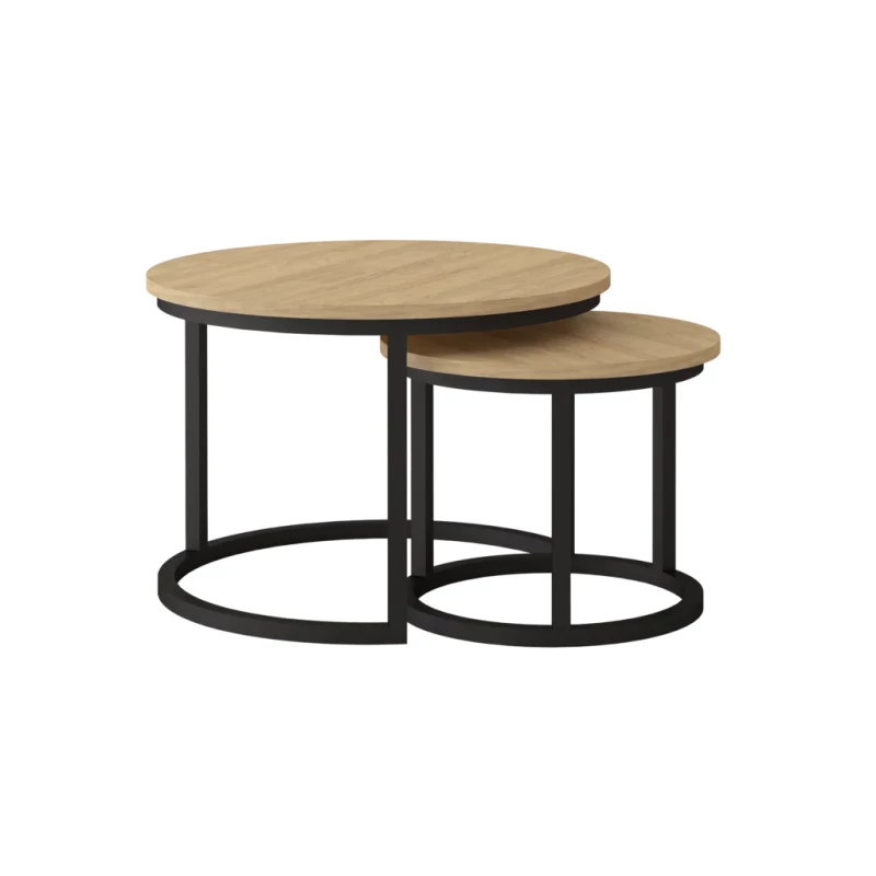 HIKARI Couchtisch-Set - Sonoma-Eiche