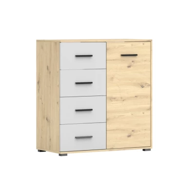 Kombikommode LUNITA 1 - Artisan Eiche / Weiß