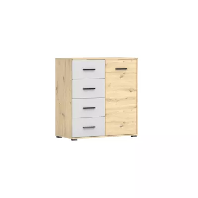 Kombikommode LUNITA 1 - Artisan Eiche / Weiß
