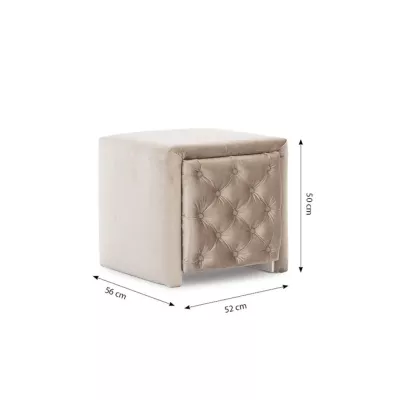 WANEKA Nachttisch - beige