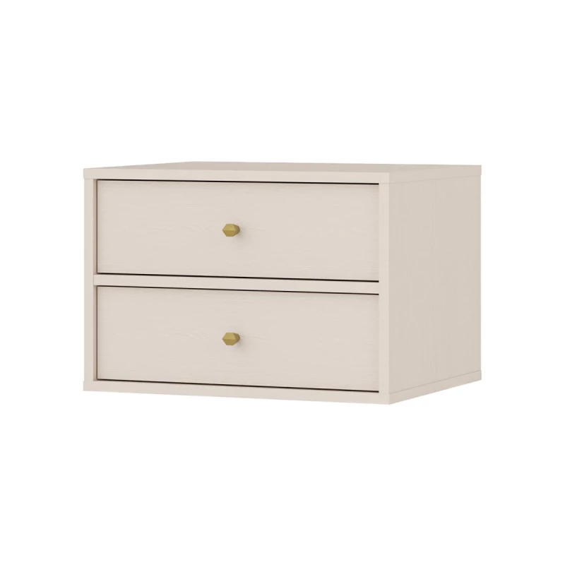 Nachttisch IROS 4 - beige / gold
