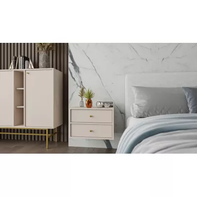 Nachttisch IROS 4 - beige / gold