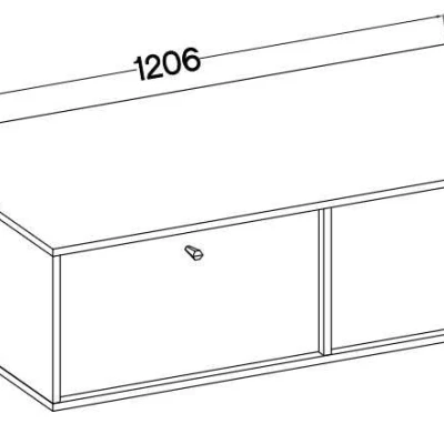 TV-Ständer IROS 4 - Graphitschwarz / Gold