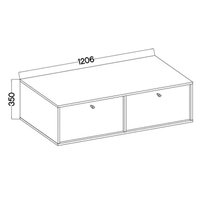 TV-Ständer IROS 4 - Graphitschwarz / Gold