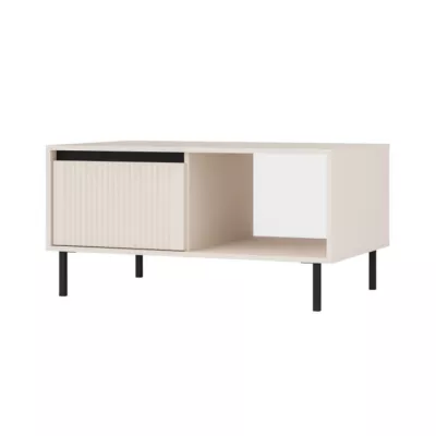 Couchtisch TIRIL - beige / schwarz