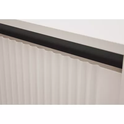 Breite Kommode TIRIL - beige / schwarz