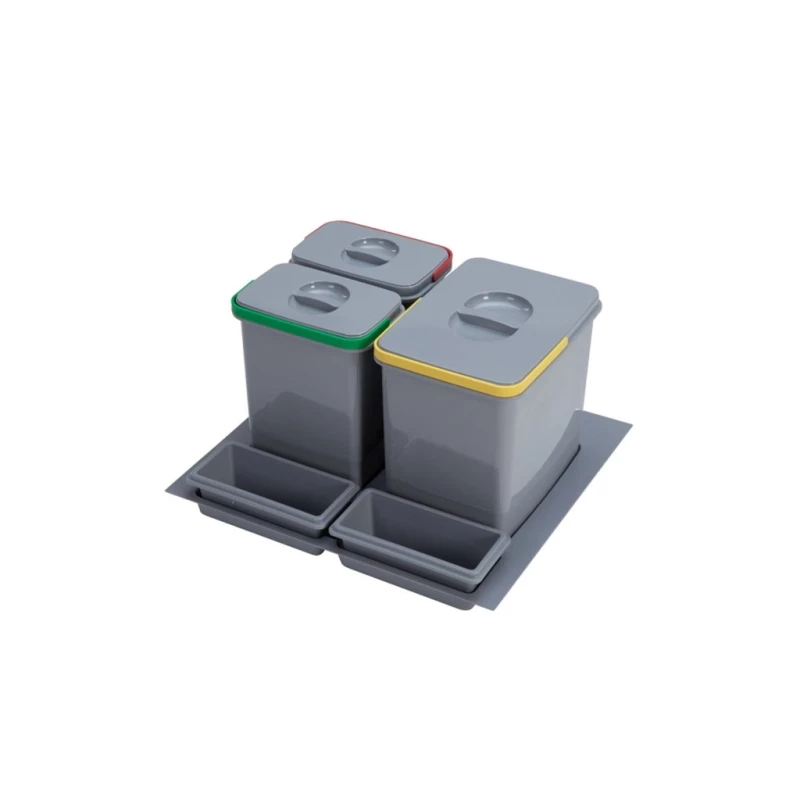 Einbau-Abfallsammler UNI - 60 cm, grau