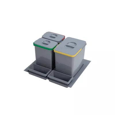 Einbau-Abfallsammler UNI - 60 cm, grau