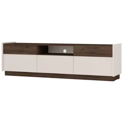TV-Ständer HELENE – Beige / Okapi-Walnuss