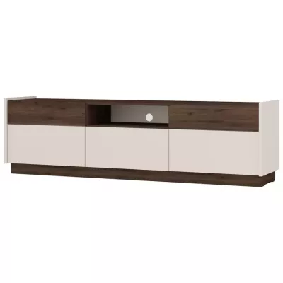 TV-Ständer HELENE – Beige / Okapi-Walnuss