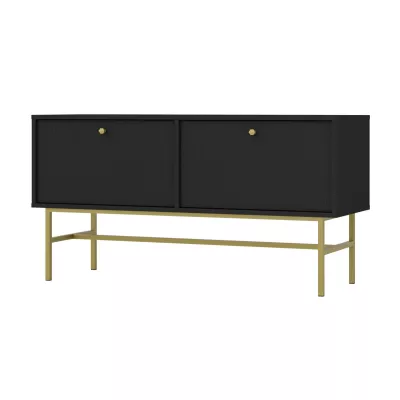 TV-Ständer IROS 3 - Graphitschwarz / Gold