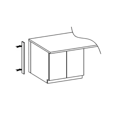 Küchenseitensockel UNIT - 55x72 cm, anthrazit