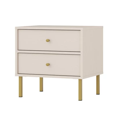 Nachttisch IROS 2 - beige / gold