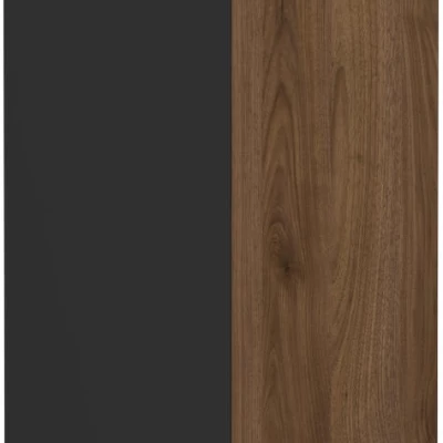 TOVA Auszugschrank - Breite 30 cm, Okapi-Nussbaum/Schwarz